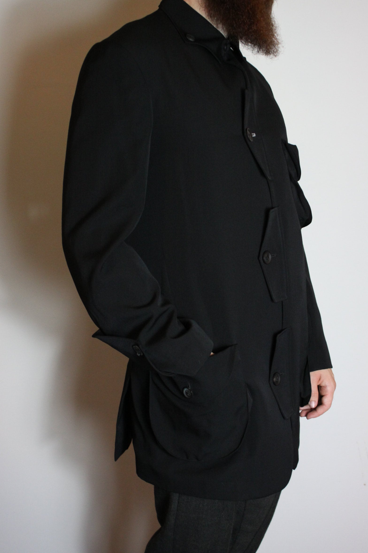 Yohji Yamamoto SS20 Pocket Flap Blazer - HN-J63-100 | Karasu Shop